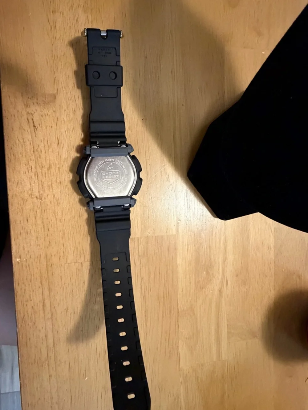 Casio G-Shock Black Digital Sport Watch with Yellow Accents
